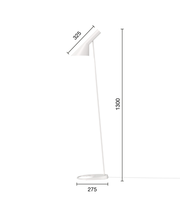 Louis Poulsen  AJ Vloerlamp wit