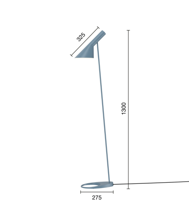 Louis Poulsen  AJ Vloerlamp dusty blue