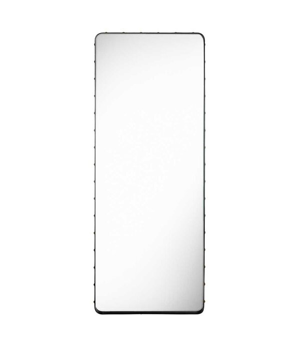 Gubi  Gubi - Adnet  large wall mirror creamy white leather