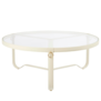 Gubi - Adnet coffee table creamy white leather