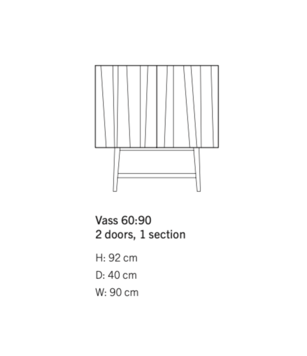 Asplund  Asplund: Vass cabinet 60:90 with stand
