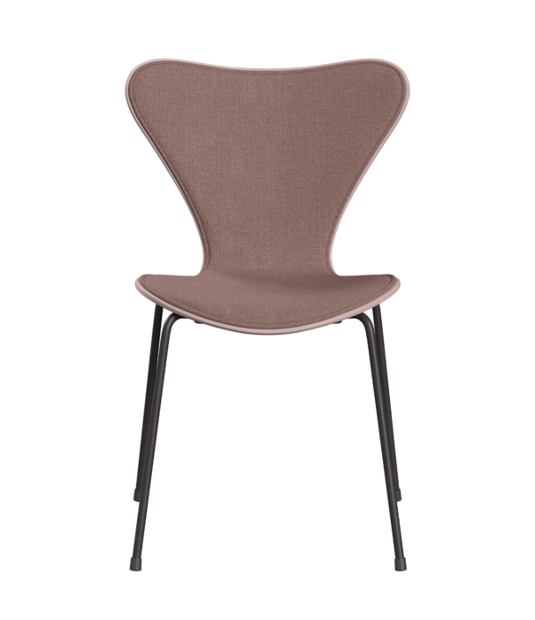 Fritz Hansen Fritz Hansen - Series 7 chair pale rose, front rewool 648, graphite base