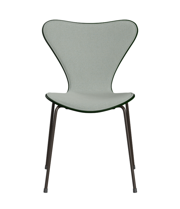 Fritz Hansen Fritz Hansen Series 7 Butterfly Chair evergreen, front sunniva 132, bronze base