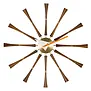 Vitra Spindle Wall Clock, solid walnut