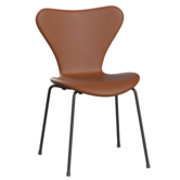 Fritz Hansen - Series 7 stoel Essential cognac leer, tube poten