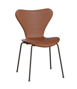 Fritz Hansen - Series 7 chair Essential cognac leather, tube base