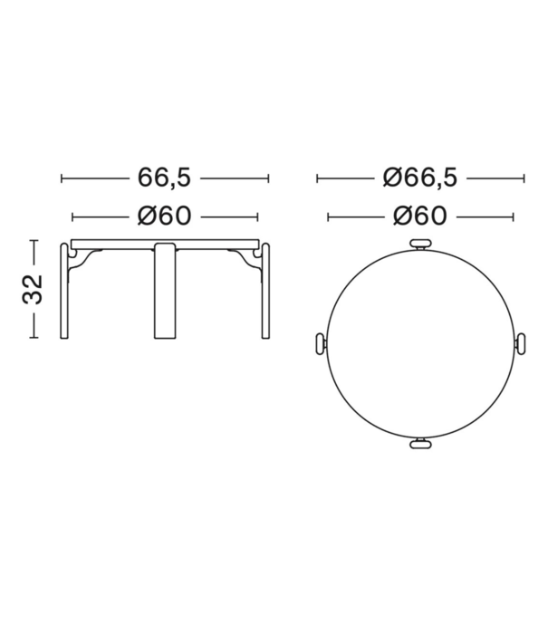 Hay  Hay - Rey coffee table Ø66,5