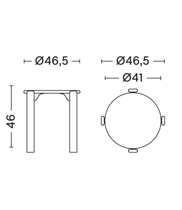 Hay  Hay Rey Stool lacquered beech