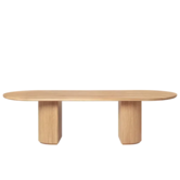 Gubi - Moon dining table Elliptical solid oiled oak