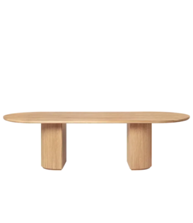 Gubi - Moon dining table Elliptical solid oiled oak  290 x 105