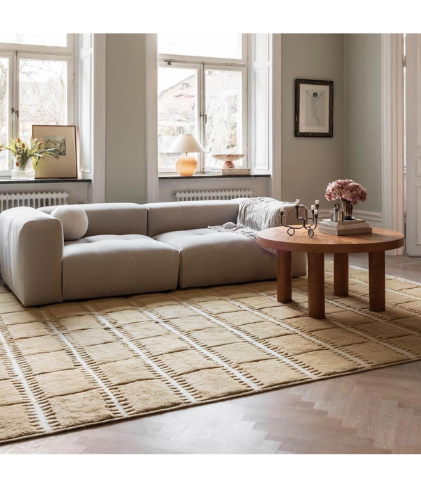 Layered  Layered - Lilly wool rug mustard