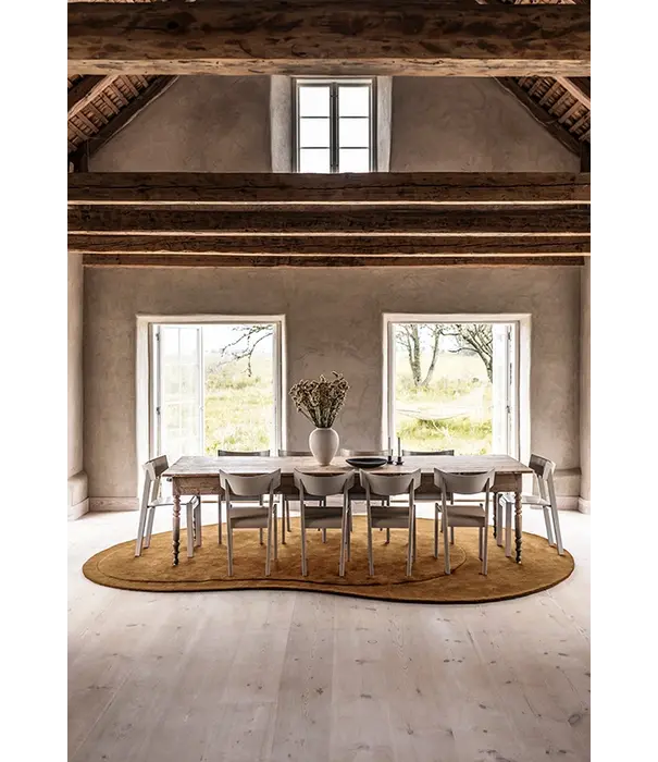 Layered  Layered Residue Vloerkleed Dark Ochre