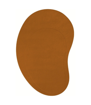 Layered Residue Rug Dark Ochre