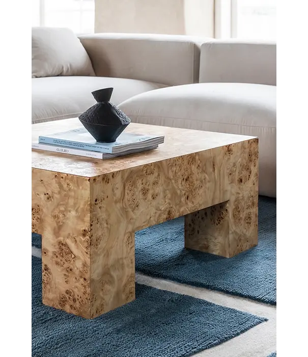 Layered  Layered - Burl Square Coffee Table