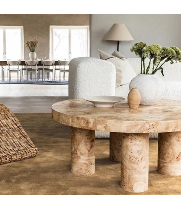 Layered  Layered - Burl Round salontafel