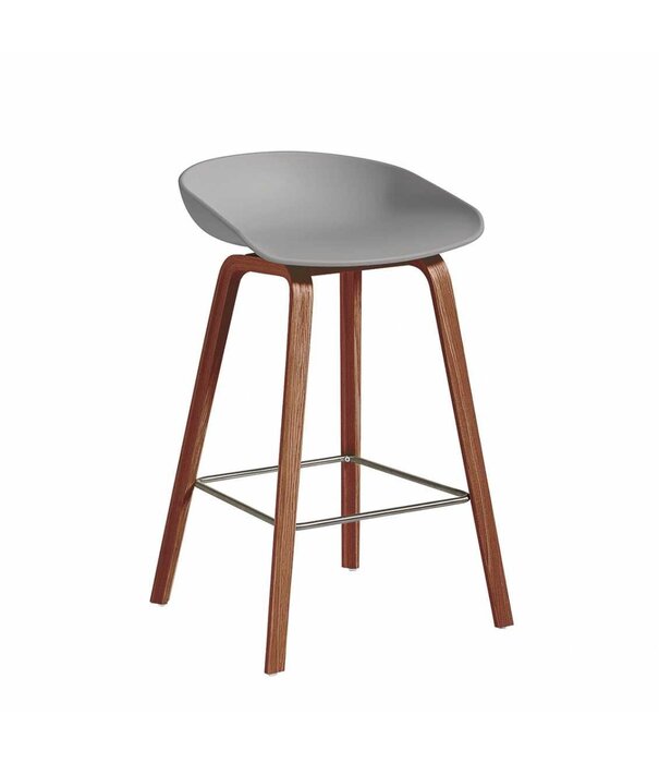 Hay  Hay - AAS 32  Low stool, walnut base 65