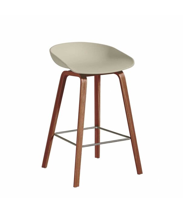 Hay  Hay - AAS 32  Low stool, walnut base 65