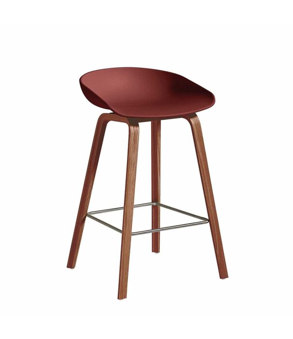 Hay  Hay - AAS 32  Low stool, walnut base 65