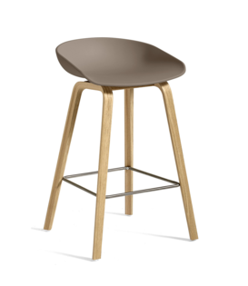 Hay AAS 32 Low Bar Stool, oak base H65