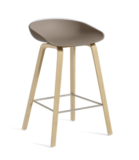 Hay AAS 32 Low Bar Stool, soaped oak base H65