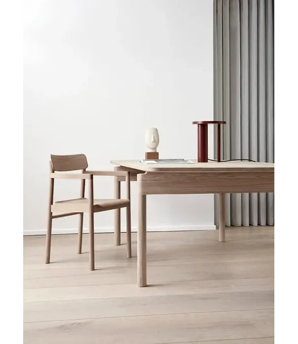 Fredericia  Model 3445 Post Armchair, licht geolied eiken.