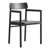 Model 3445 Post armchair, black oak