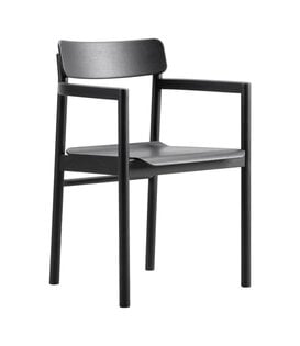Post Armchair black oak