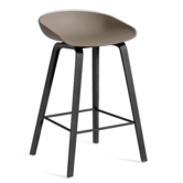 Hay AAS 32 Low Bar Stool,  black  oak base