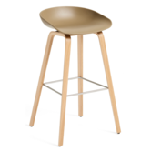 Hay Dining Campaign, AAS 32 High Bar Stool oak base