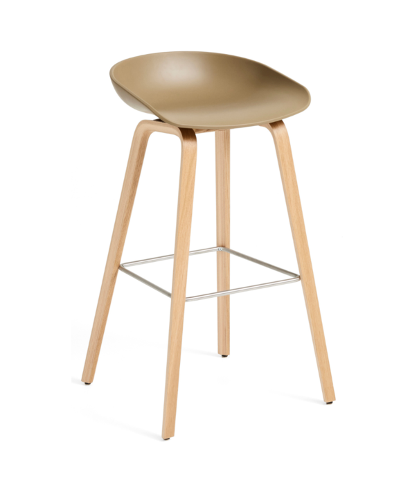 Hay  Hay Dining Campaign, AAS 32 High Bar Stool oak base