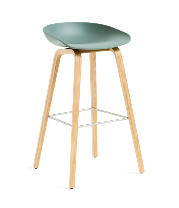 Hay  Hay - AAS 32 High barstool lacquered oak base 75 cm