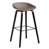 Hay AAS 32 High Bar Stool black oak base