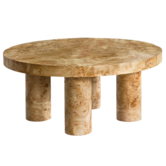 Layered - Burl Round coffee table