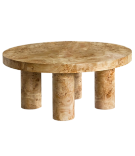 Layered - Burl Round Coffee Table Ø90