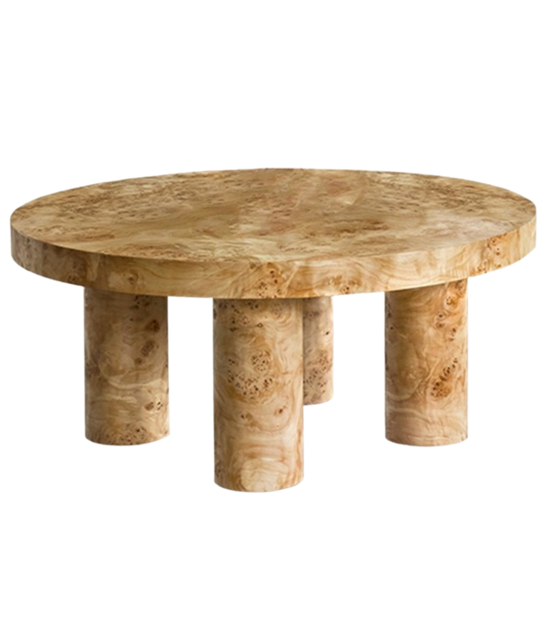 Layered  Layered - Burl Round coffee table