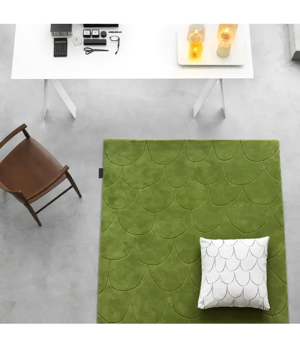 Asplund  Fish Rug Dark Grey 100% wool