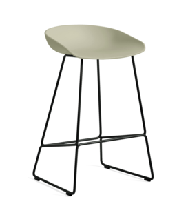 Hay - AAS 38 Low barstool black steel base H65