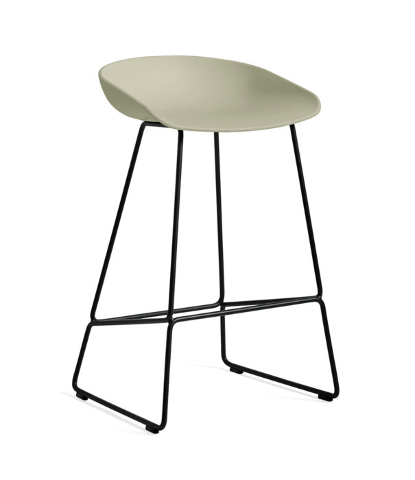 Hay  Dining Campaign, Hay AAS 38 Low Bar Stool black steel base