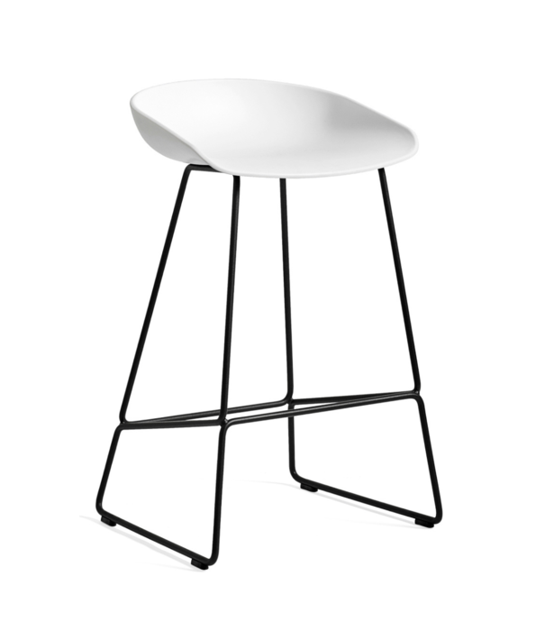 Hay  Dining Campaign, Hay AAS 38 Low Bar Stool black steel base