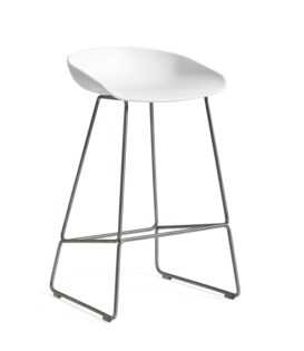 Hay AAS 38 Low Bar Stool Stainless Steel base 65cm