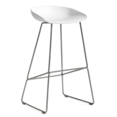 Hay AAS 38 High Bar Stool Stainless steel base
