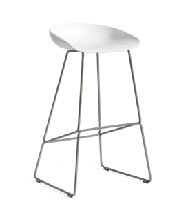 Hay AAS 38 High Bar Stool Stainless steel base 75cm
