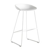 Hay - AAS 38 High barstool white steel base H75