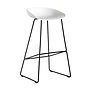 Hay - AAS 38 High barstool black steel base H75