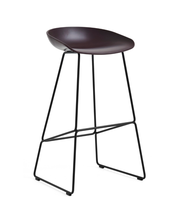 Hay  Hay - AAS 38 High barstool black steel base H75