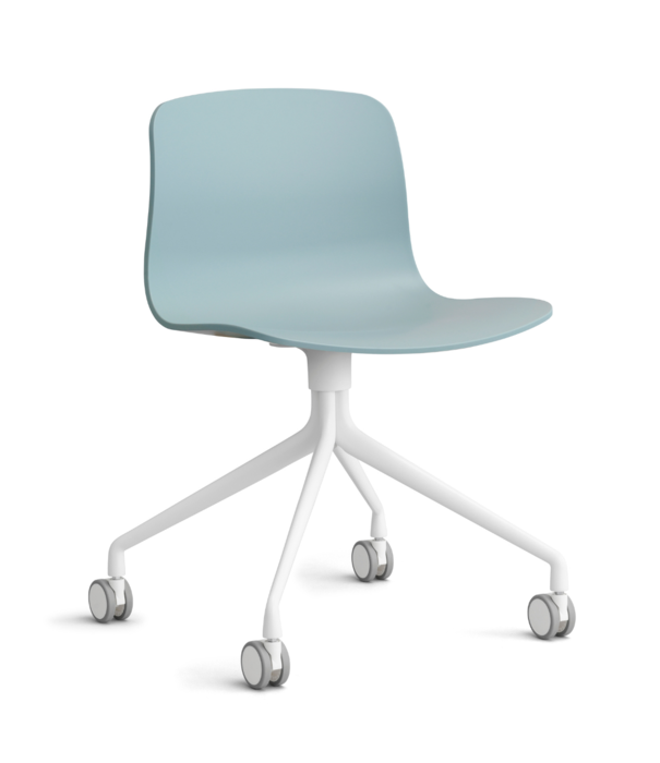 Hay  Hay -    AAC 14 chair white swivel base with wheels