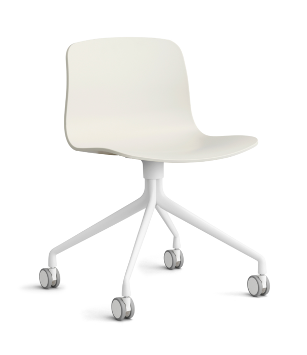 Hay  Hay -    AAC 14 chair white swivel base with wheels