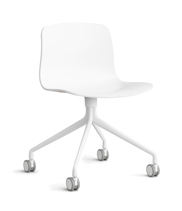 Hay  Hay -  AAC 14 chair white swivel base with wheels