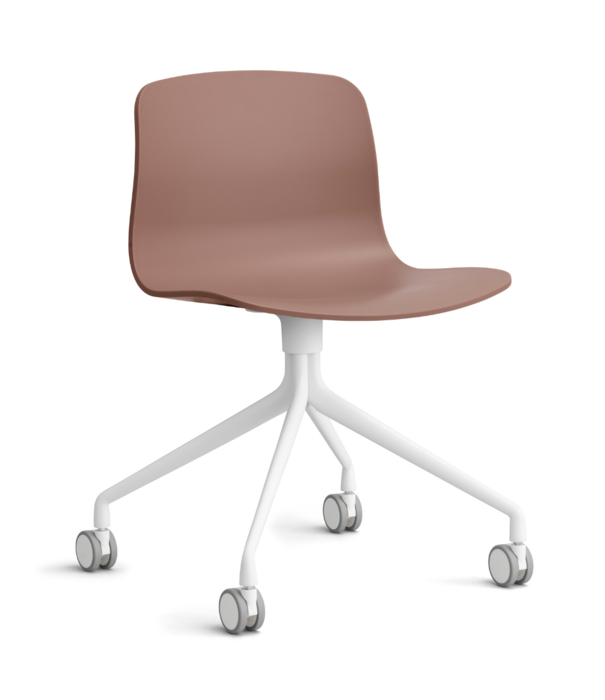 Hay  Hay -  AAC 14 chair white swivel base with wheels