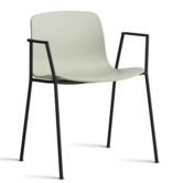 Dining Campaign, Hay - AAC 18 armchair black steel base